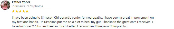 Chiropractic Athens GA Neuropathy Testimonials Esther Yoder Chiropractic Athens GA Neuropathy Testimonials Esther Yoder